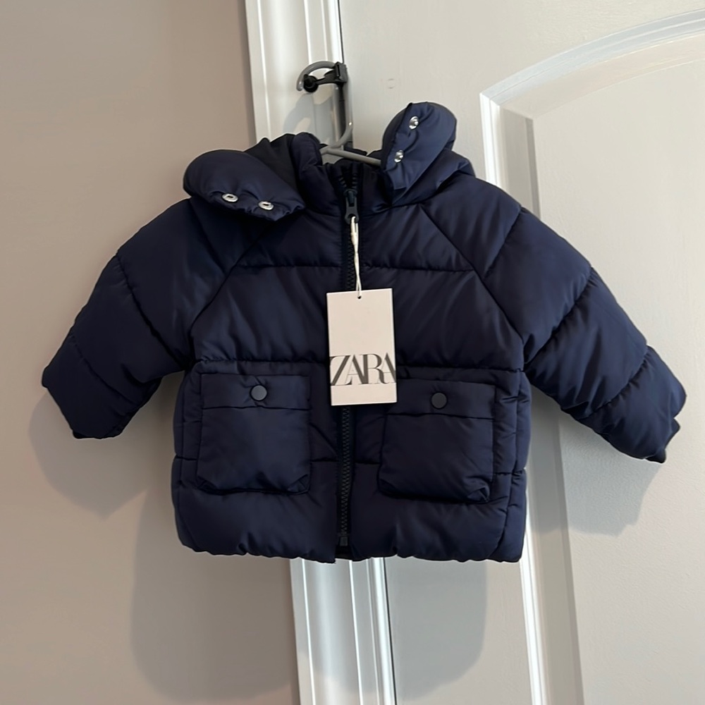 Zara baby boy puffer coat (6-9 months) **new with tags**